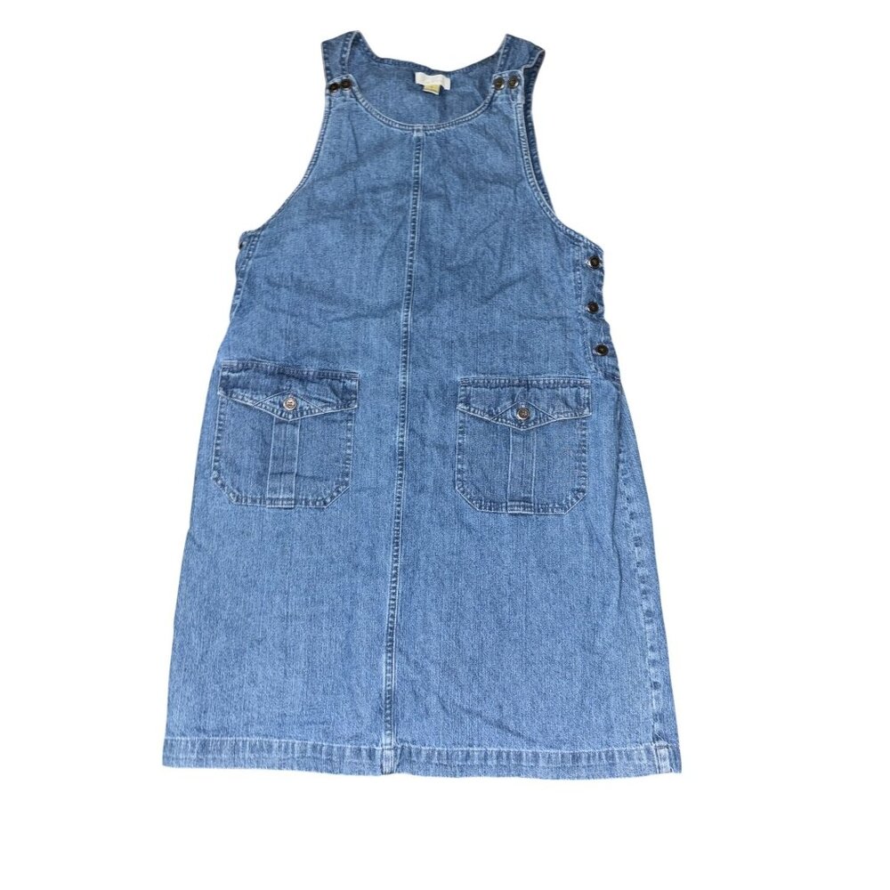 Christopher and Banks Small Denim Jumper Dress